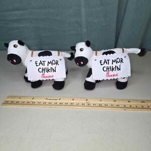 Chick-fil-A Eat Mor Chikin Cow Mini Plushies (Set of 2) NEW